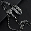Morgan Silver Coin Blade Pendant Necklace