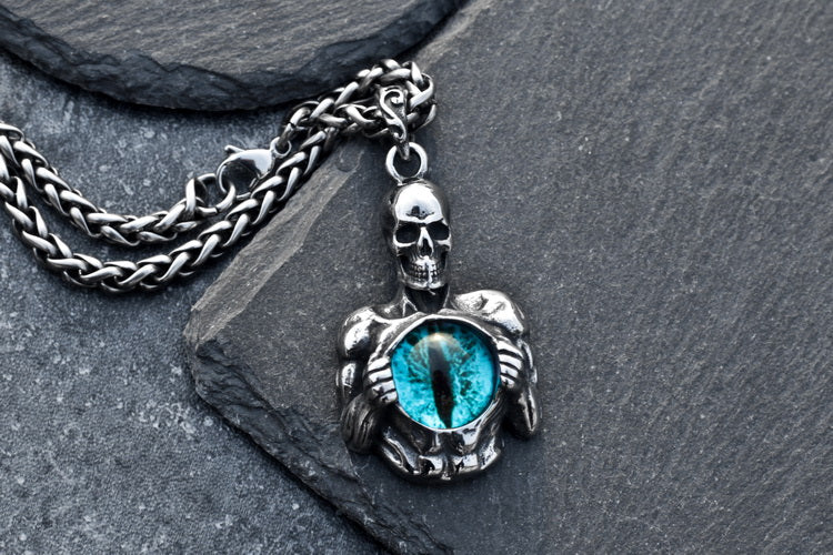God's Eye Skull Necklace