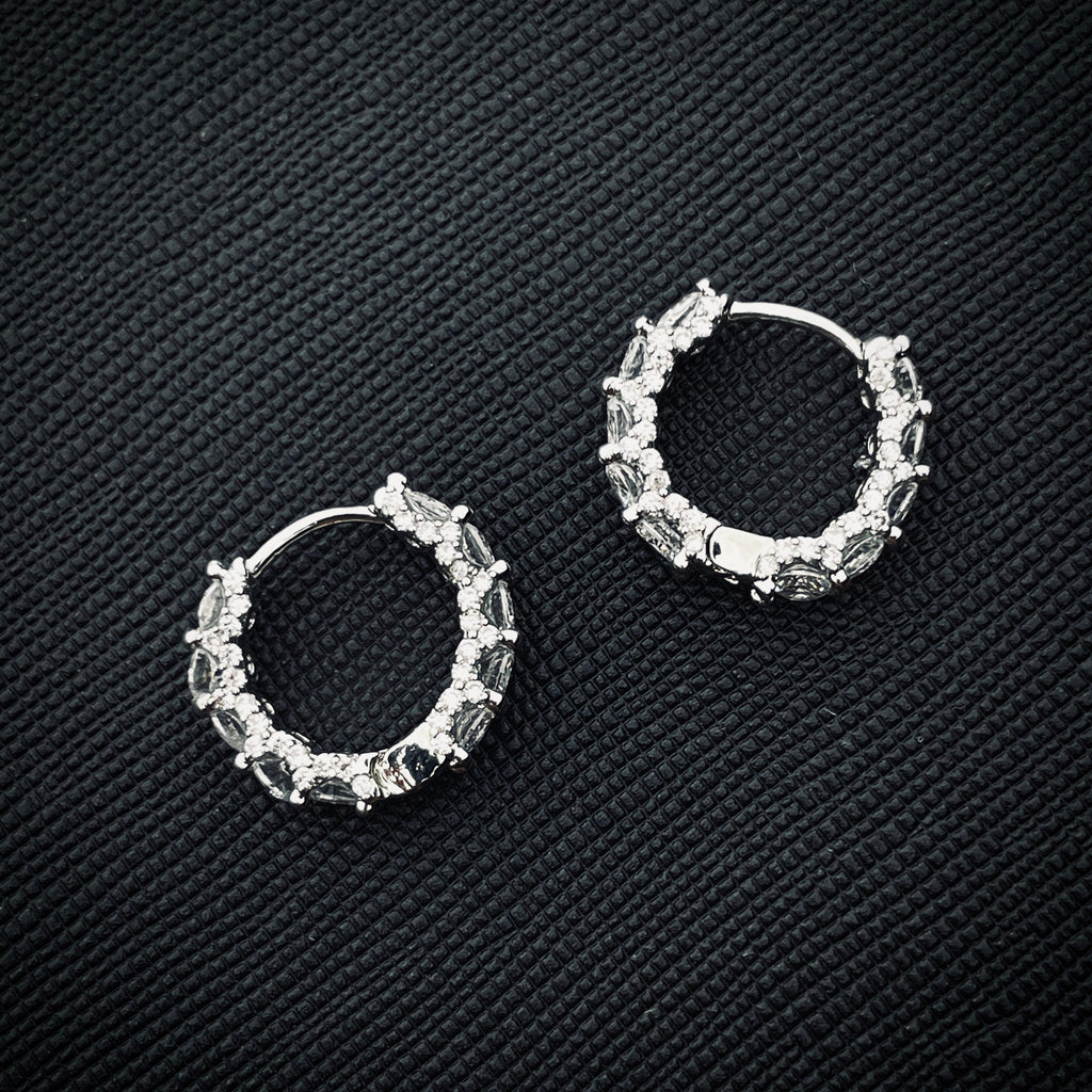 Diamond eternity earrings