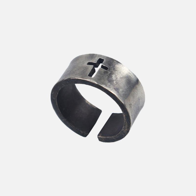 Classic Cross 925 Sterling Viking Ring