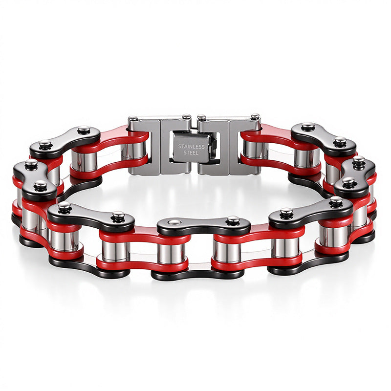 Men's motorcycle bracelet
