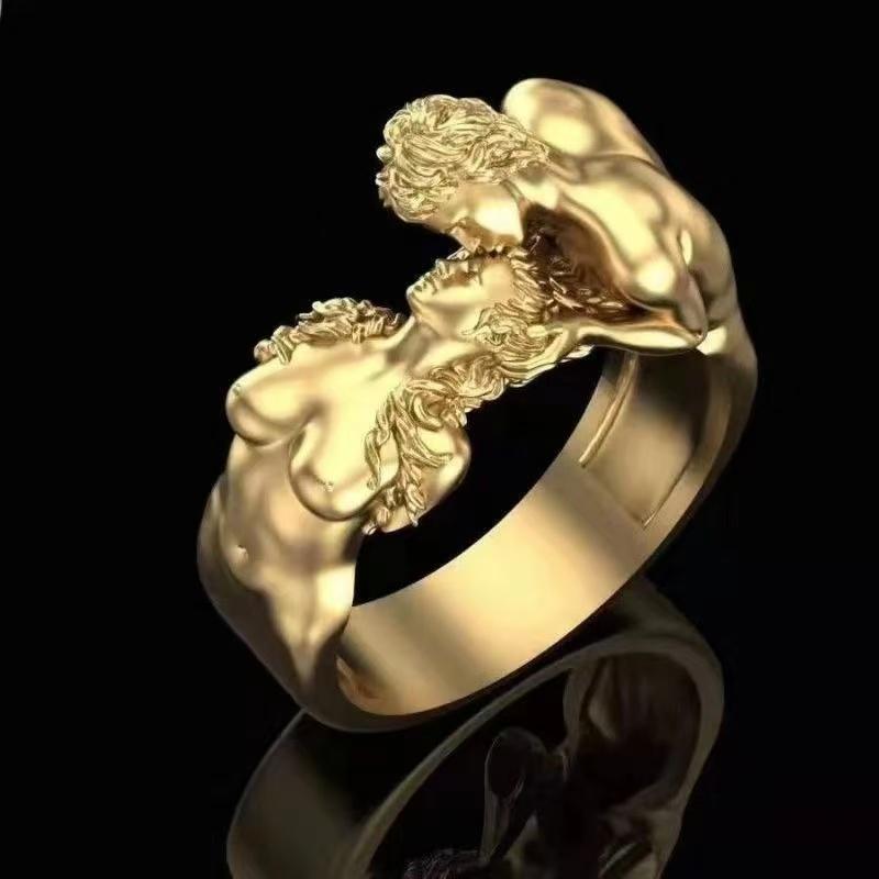 "Adam and Eve" ring