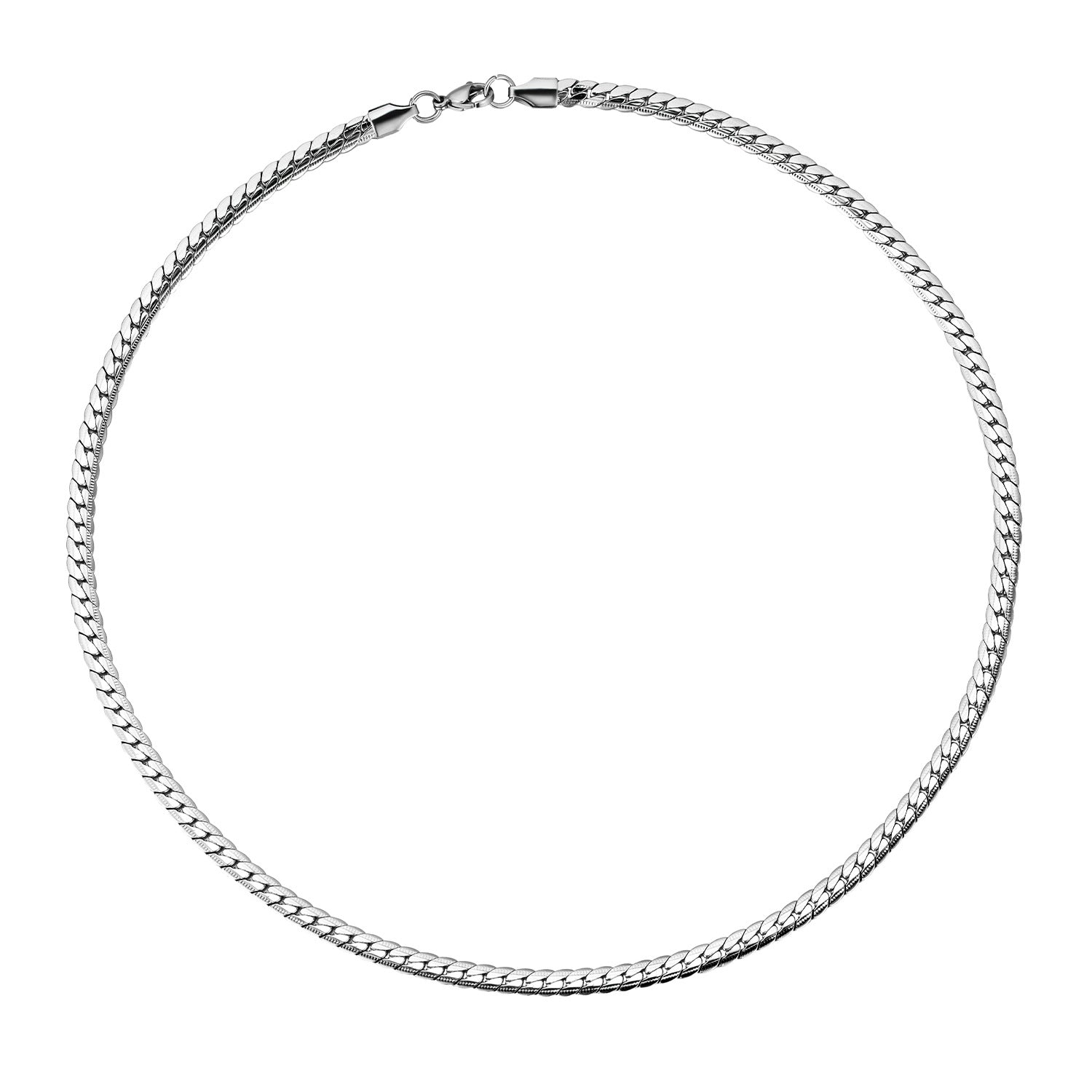 Hip Hop Style Gold Embossed Textured Necklace