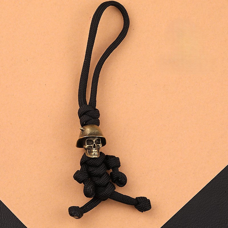 Soldier Skull Paracord Pendant