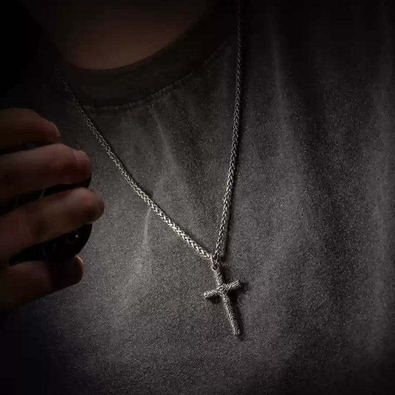 Devil's Eye Cross Necklace