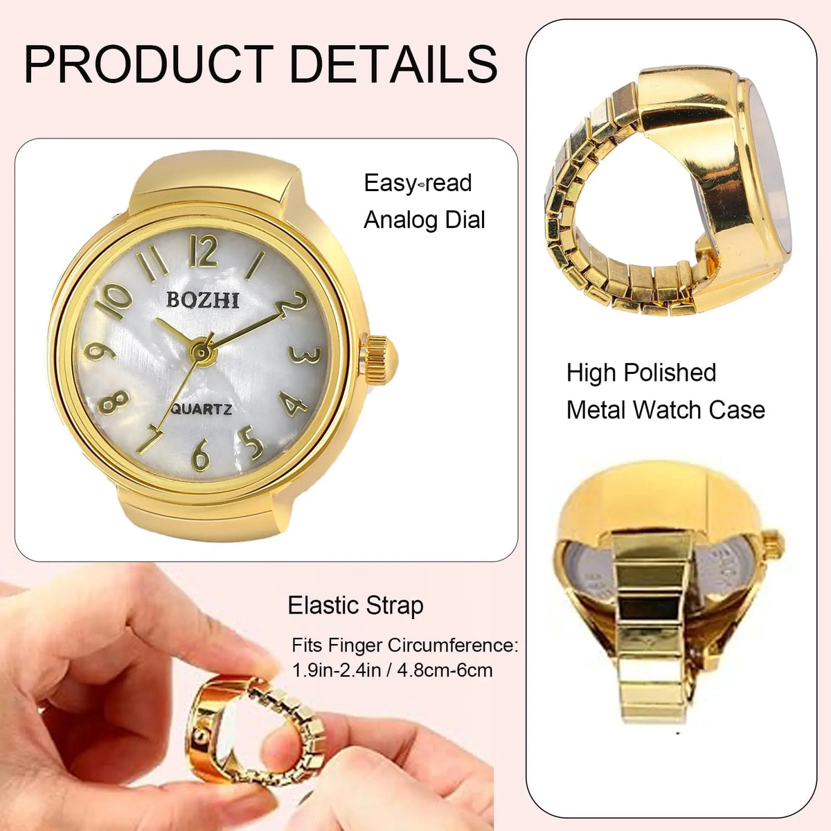 Vintage Roman Numeral Fashion Bracelet Watch