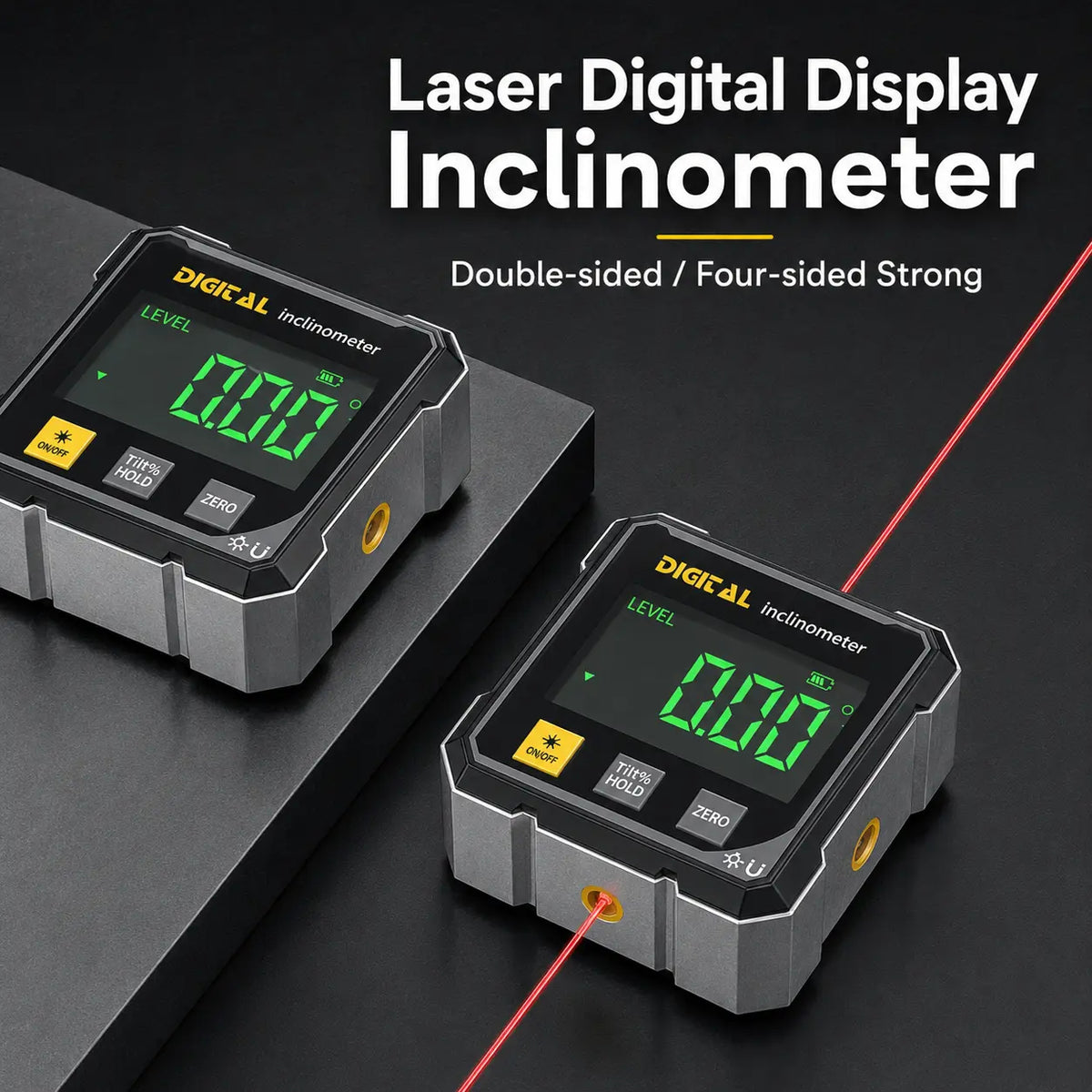 Magnetic Dual-Laser Digital Angle Finder