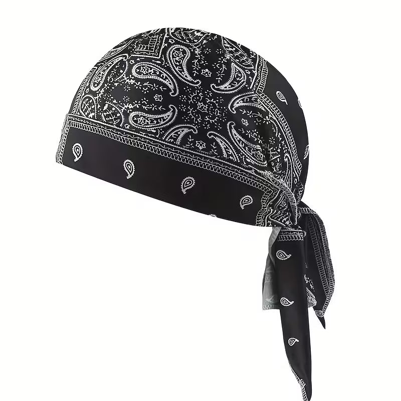 Elastic fabric cycling headband/cap