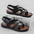 Men's Adjustable Cross-Strap Sandals