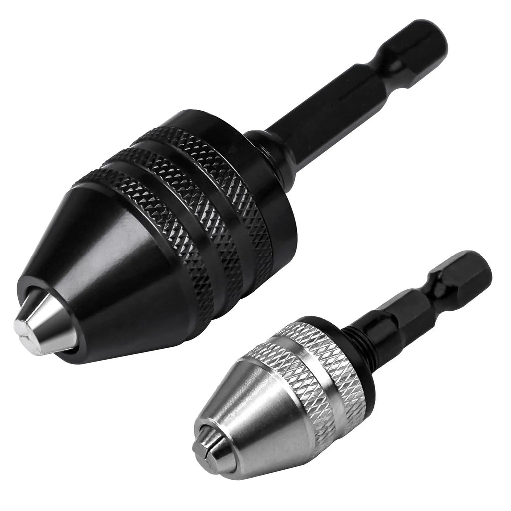Hex Shank eyless Drill Chuck Adapter — Hold More Bit Sizes, Without a Chuck Key