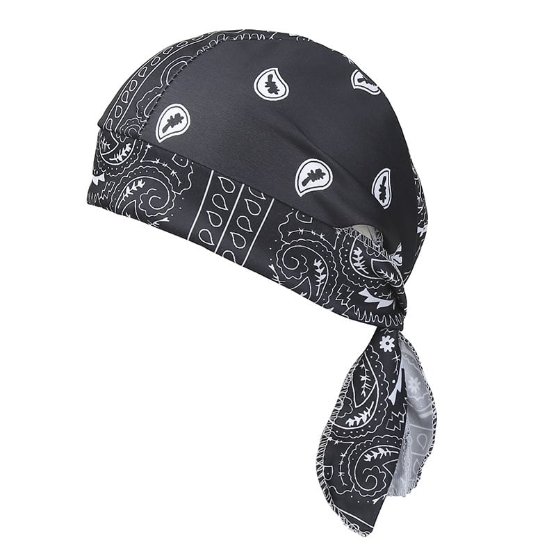 Elastic fabric cycling headband/cap