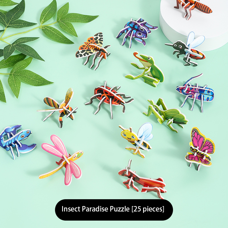 Fun 3D Insect and Dinosaur Jigsaw Puzzle