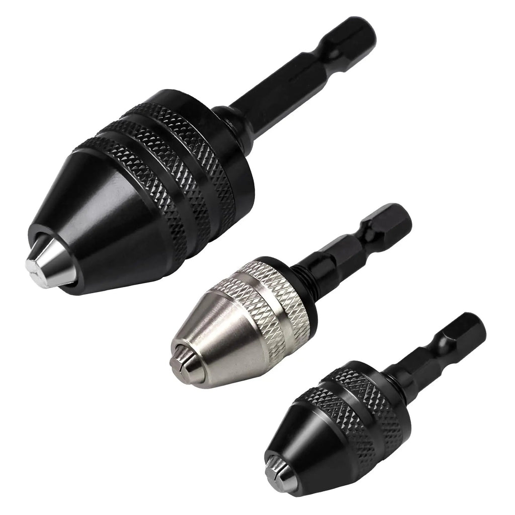 Hex Shank eyless Drill Chuck Adapter — Hold More Bit Sizes, Without a Chuck Key