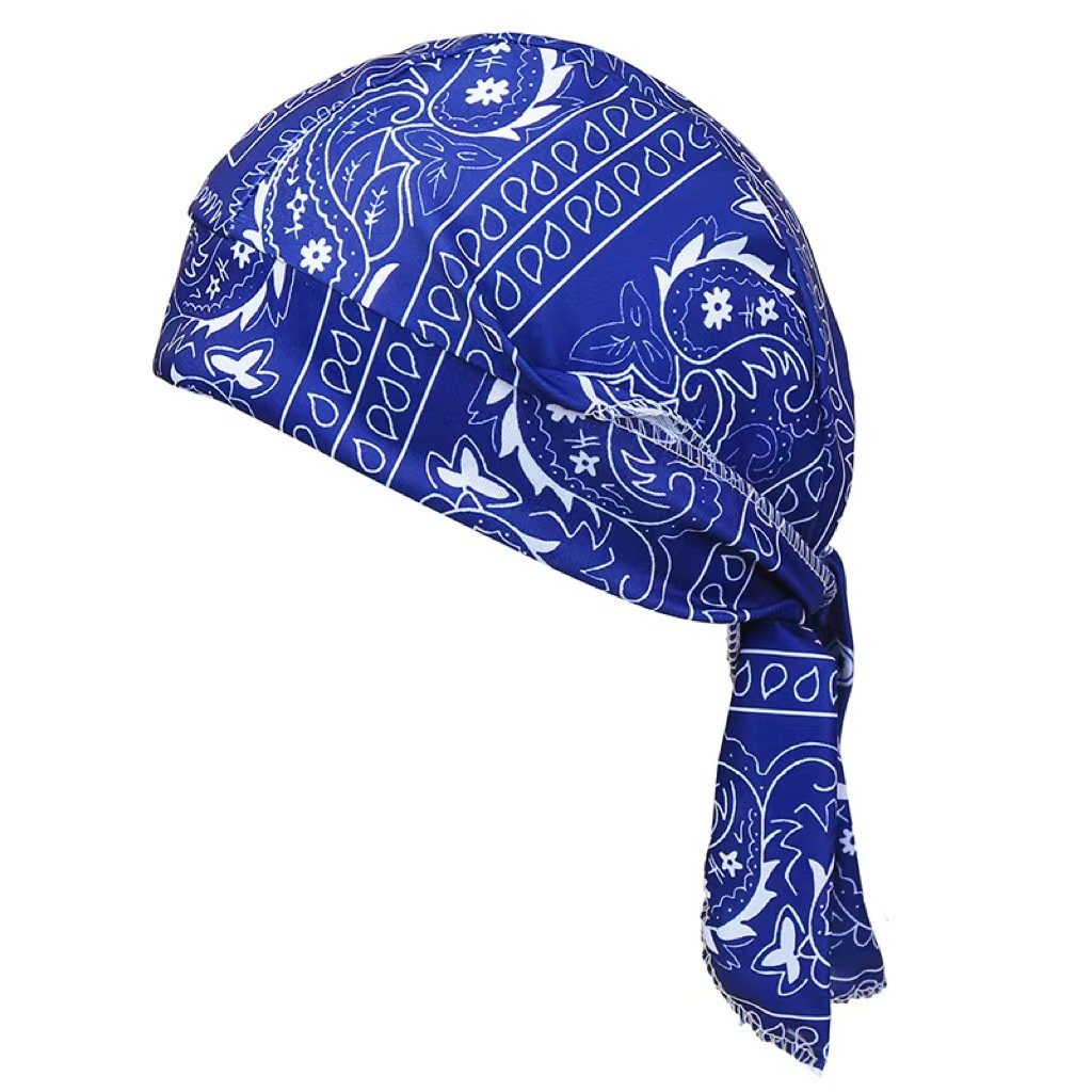 Elastic fabric cycling headband/cap