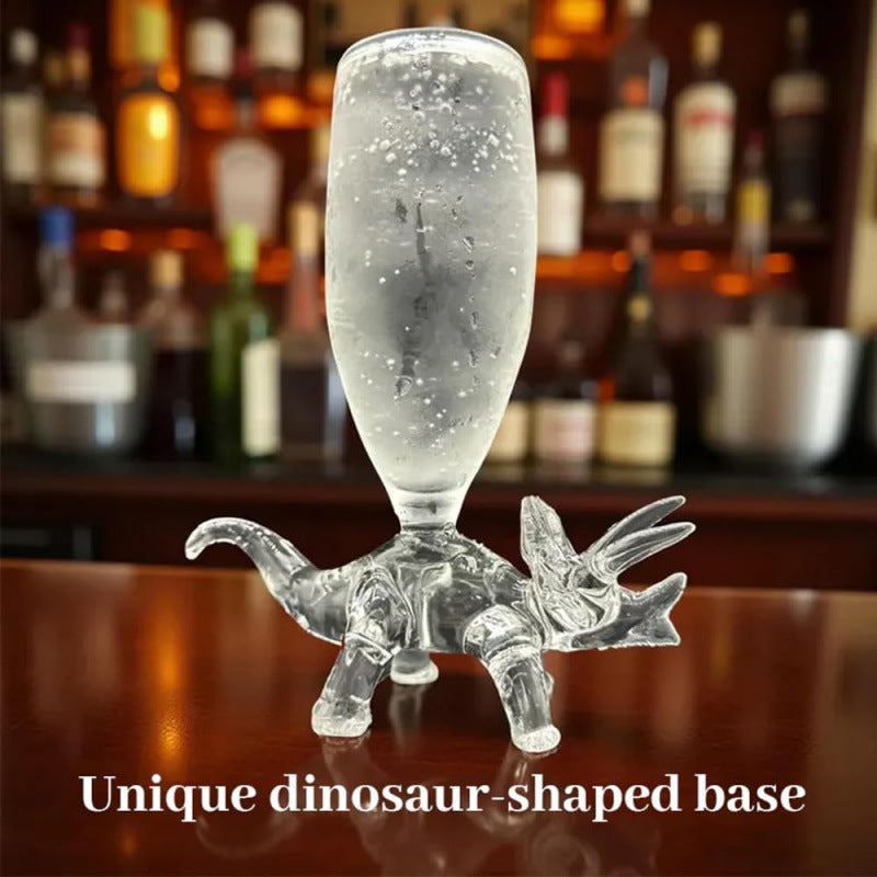 Dinosaur Champagne Glass