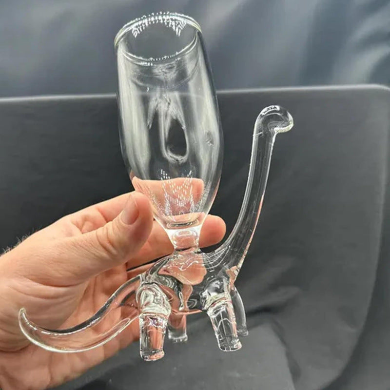 Dinosaur Champagne Glass