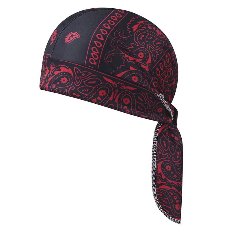 Elastic fabric cycling headband/cap