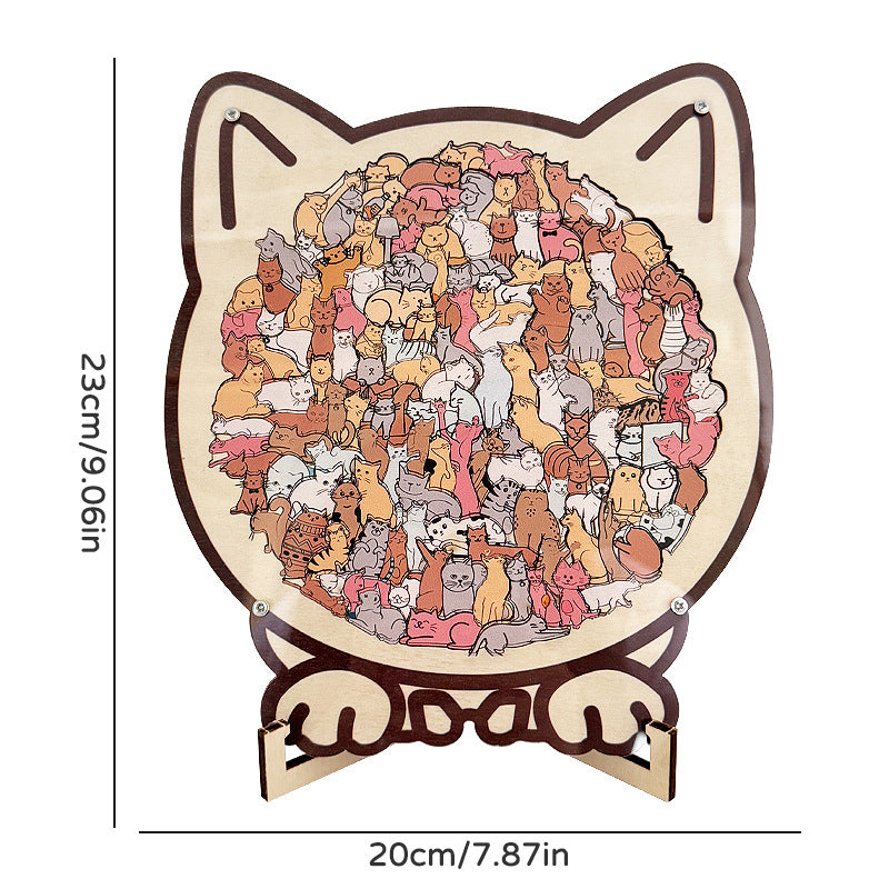 Colorful Irregularly Shaped Wooden Puzzle