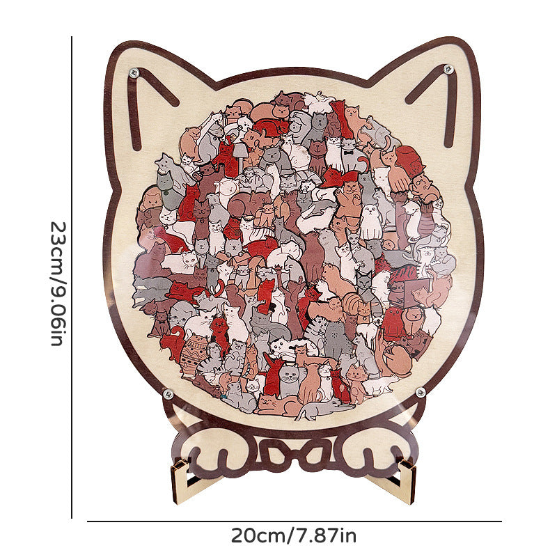 Colorful Irregularly Shaped Wooden Puzzle