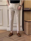MEN’S OLD MONEY SLIM FIT PLEATED DRESS PANTS