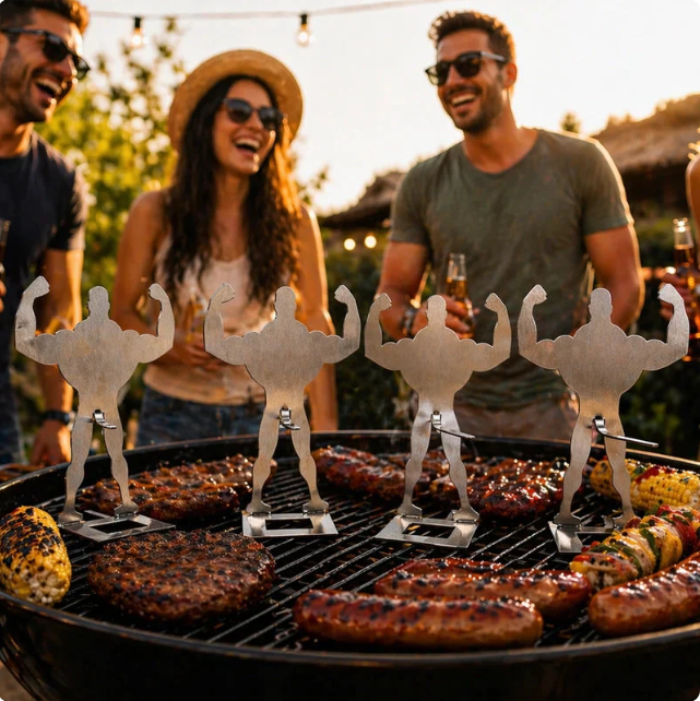 FlexDog 6-Slot Hot Dog Grill Rack