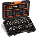 13-Piece Bolt Extractor Socket Set – Grip Damaged Bolts &amp; Get the Job Moving
