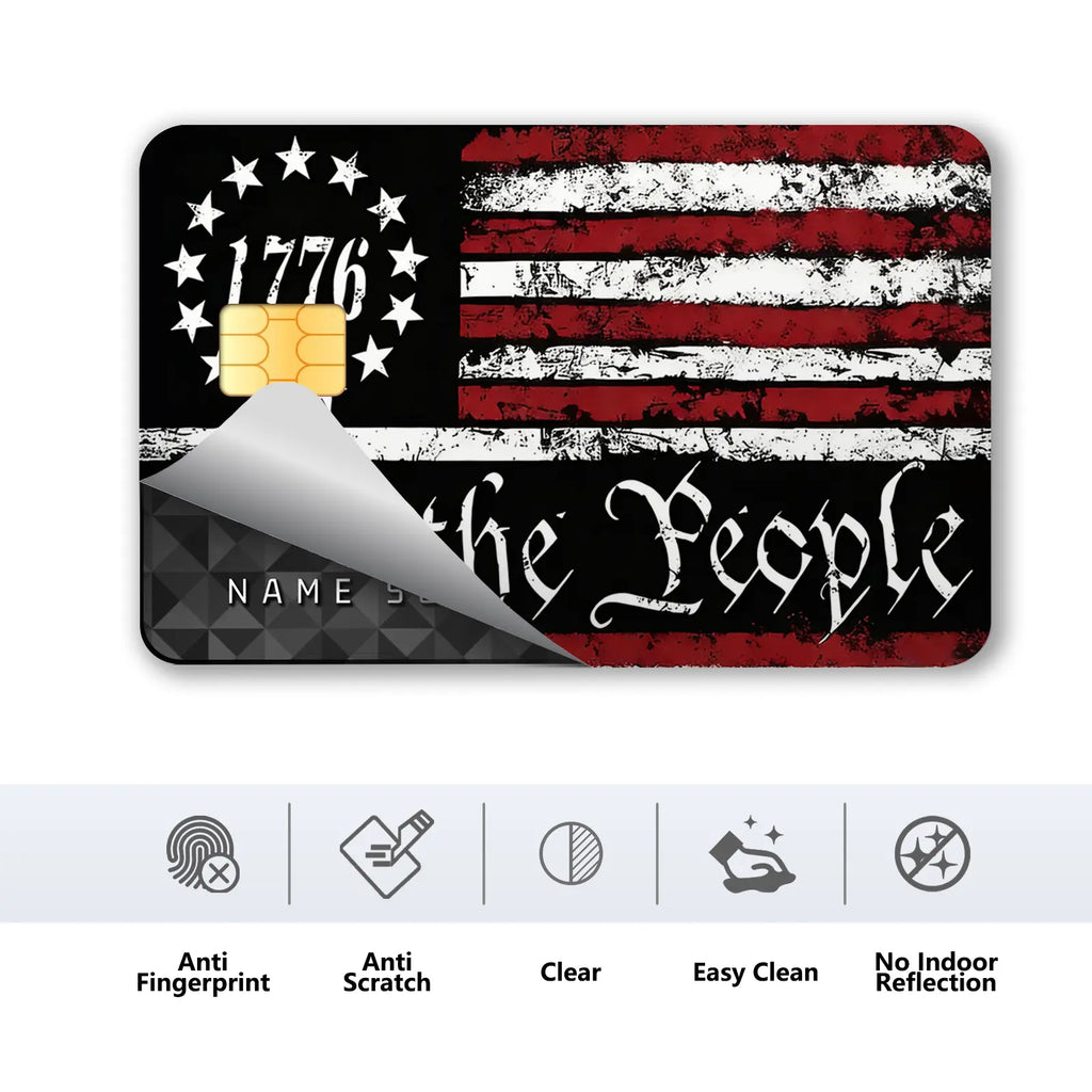 iberty 1776™ “We the People” Patriotic Card Skin Stickers