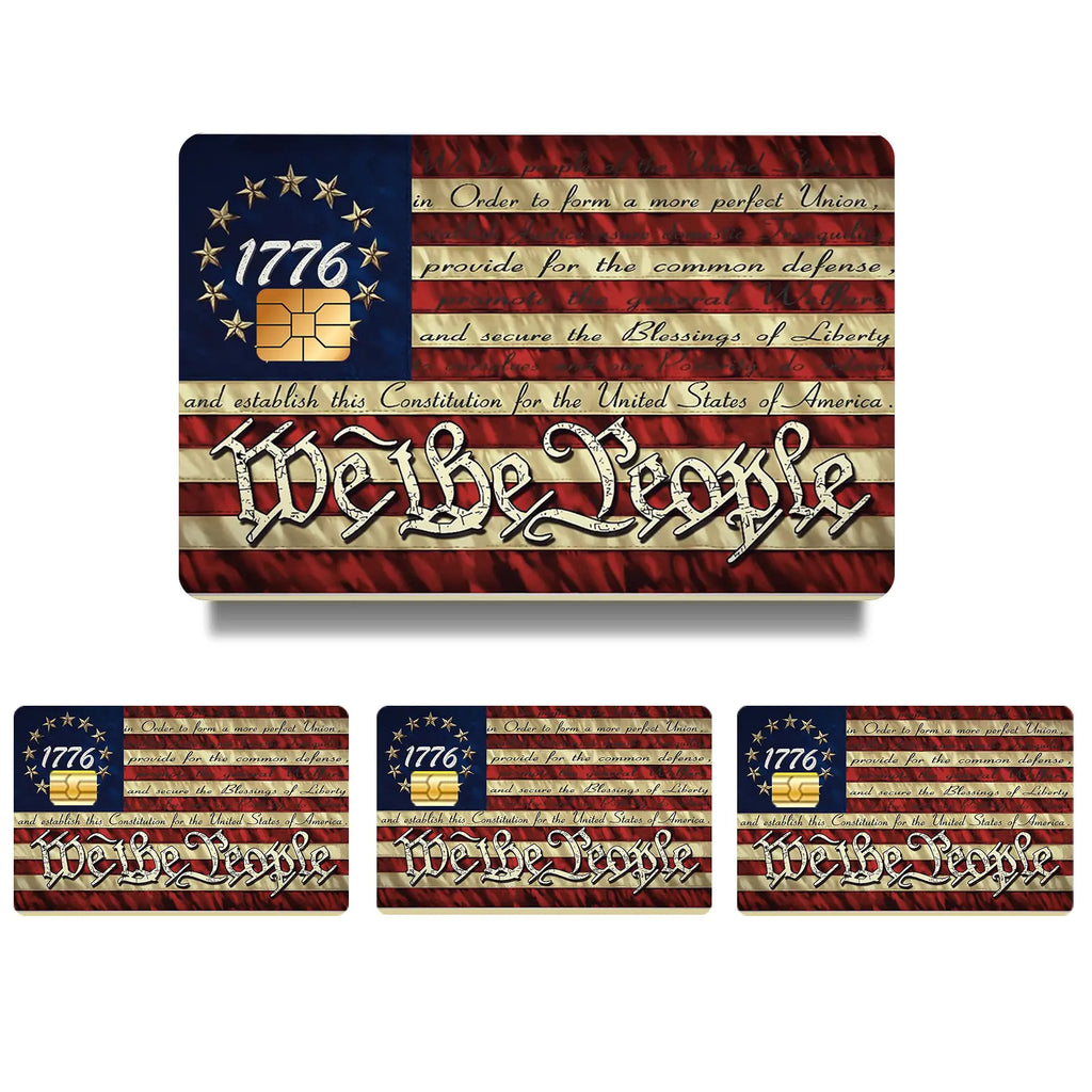 iberty 1776™ “We the People” Patriotic Card Skin Stickers