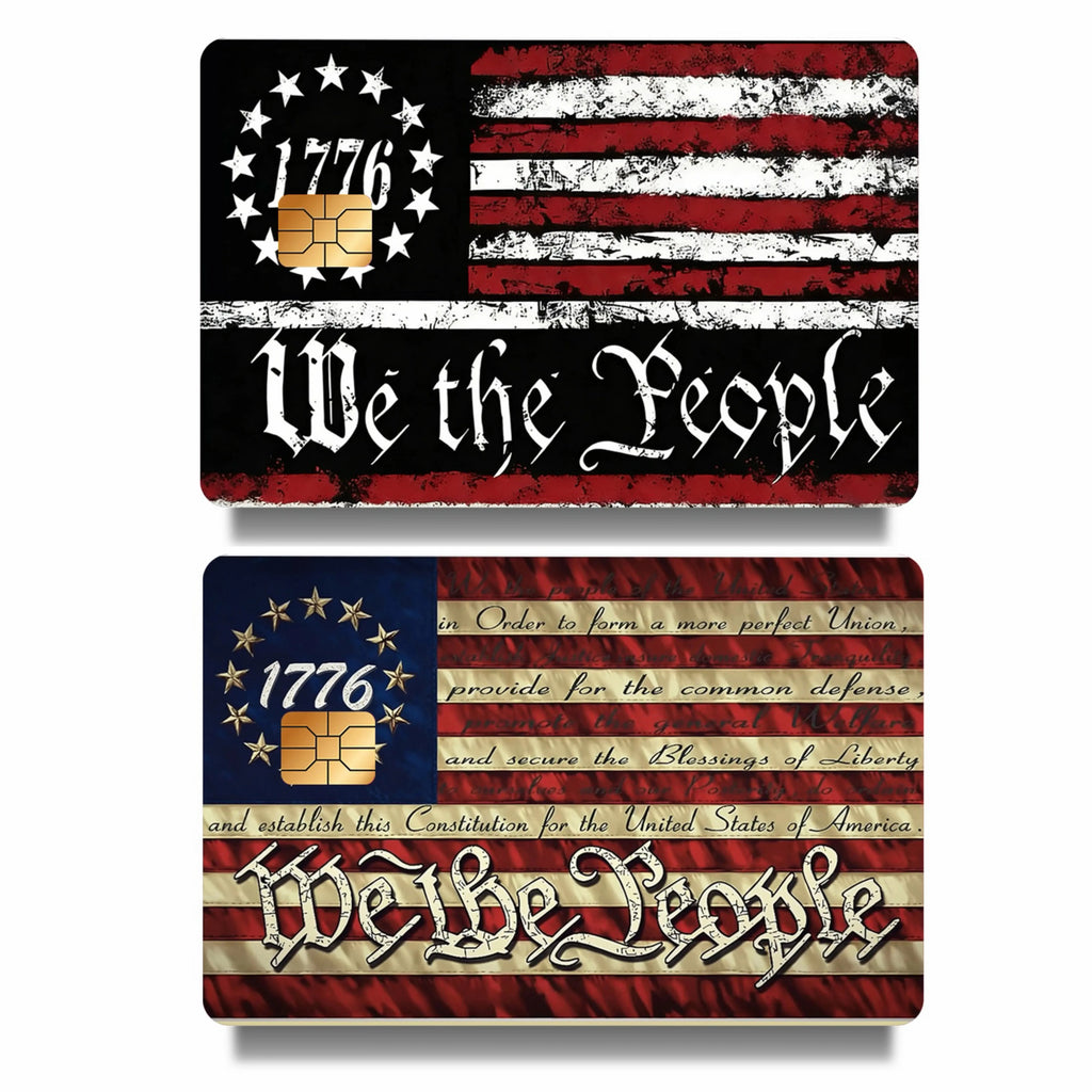 iberty 1776™ “We the People” Patriotic Card Skin Stickers