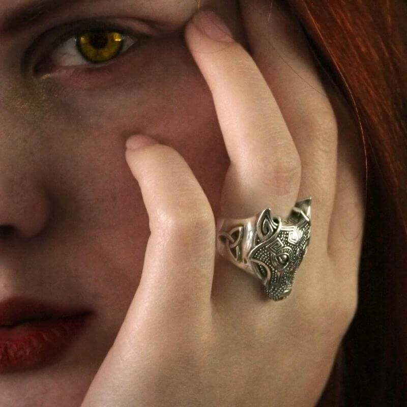 Wolf Viking Ring