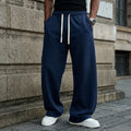 Men’s Oversized Drawstring Sweatpants – Minimal Cleanfit Streetwear Jogger Pants