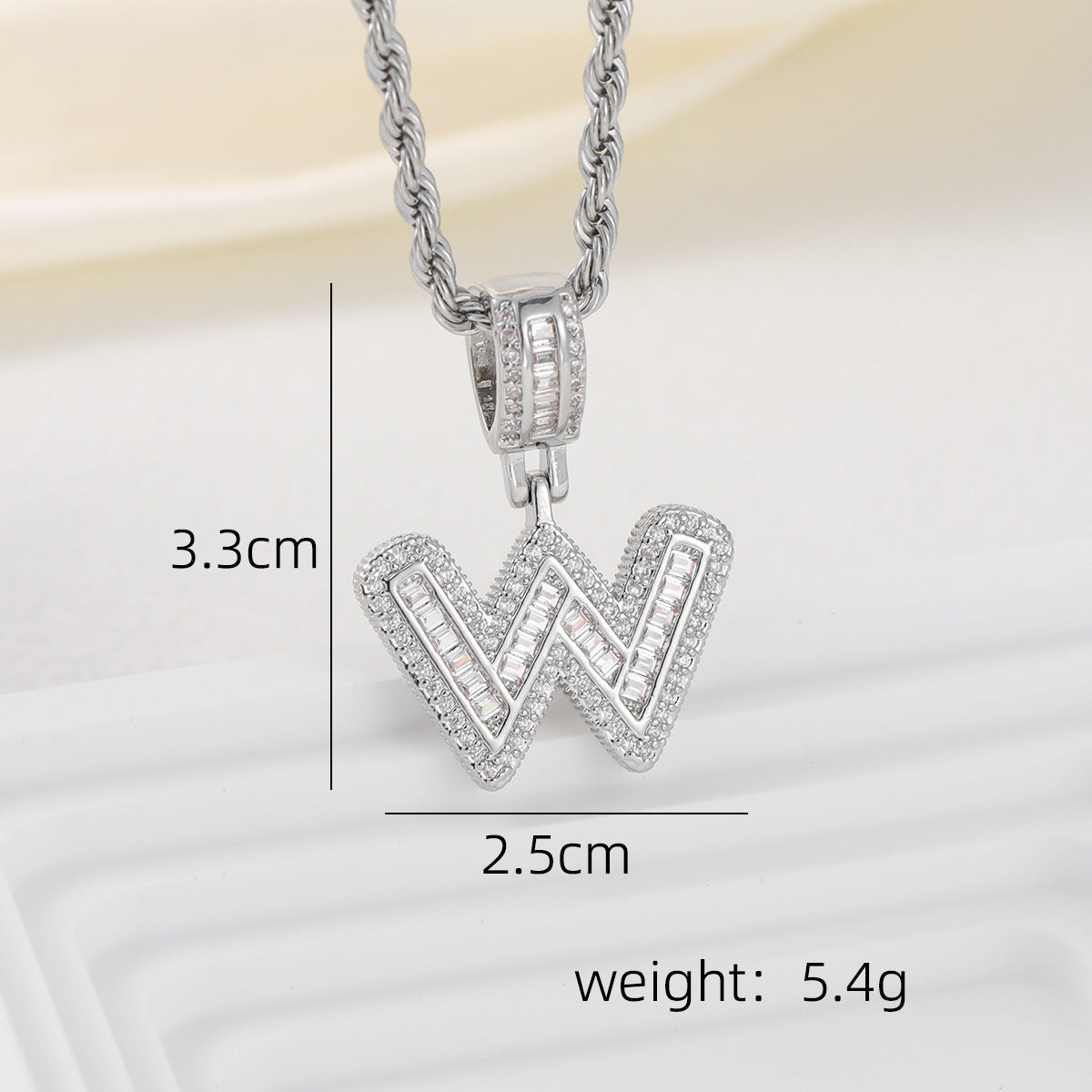 Alphabet Pendant Necklace