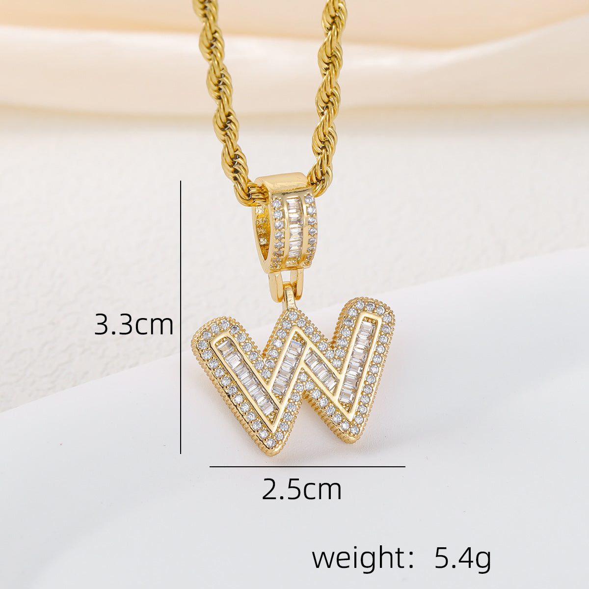 Alphabet Pendant Necklace