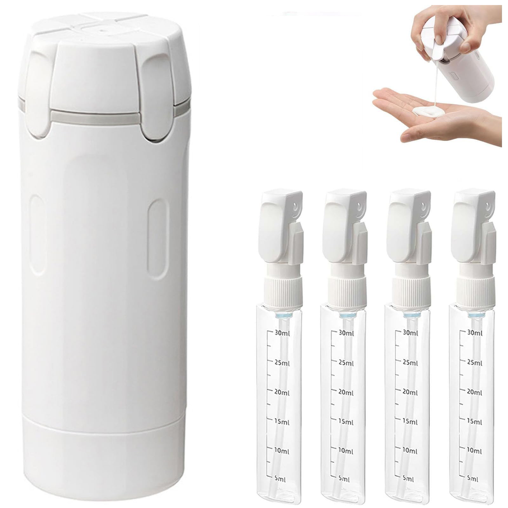 4-in-1 Portable Travel Dispenser Bottle