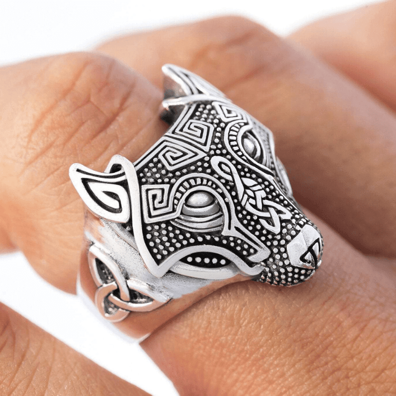 Wolf Viking Ring