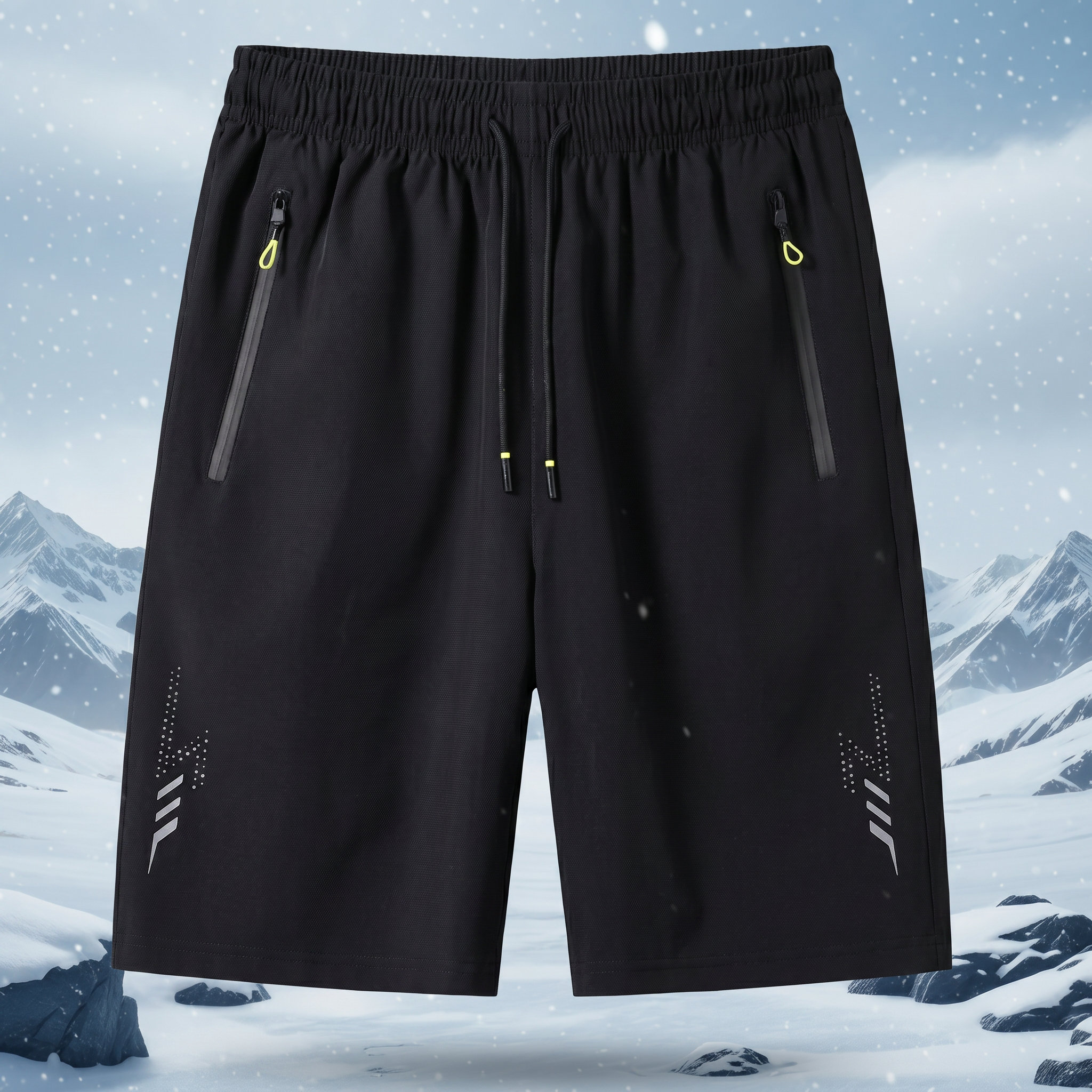 Men’s Tactical Running Shorts – Quick Dry Gym Shorts with Zipper Pockets