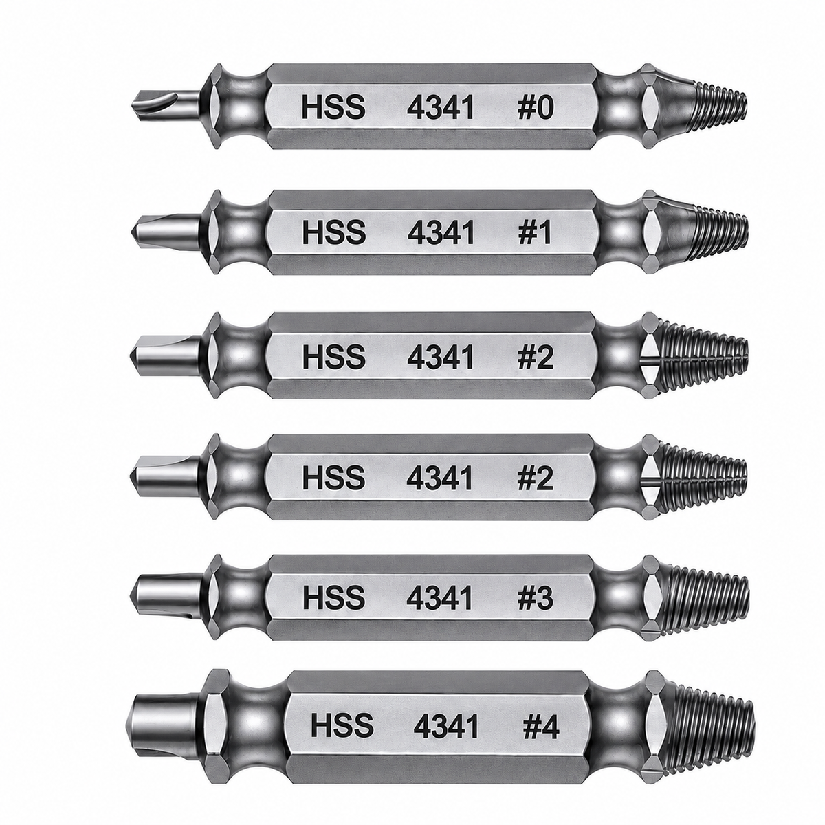 6-Piece Screw Extractor Set — Turn Damaged Screws Into A Quick Repair Job