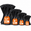 400-Piece Assorted Nylon Zip Tie Set