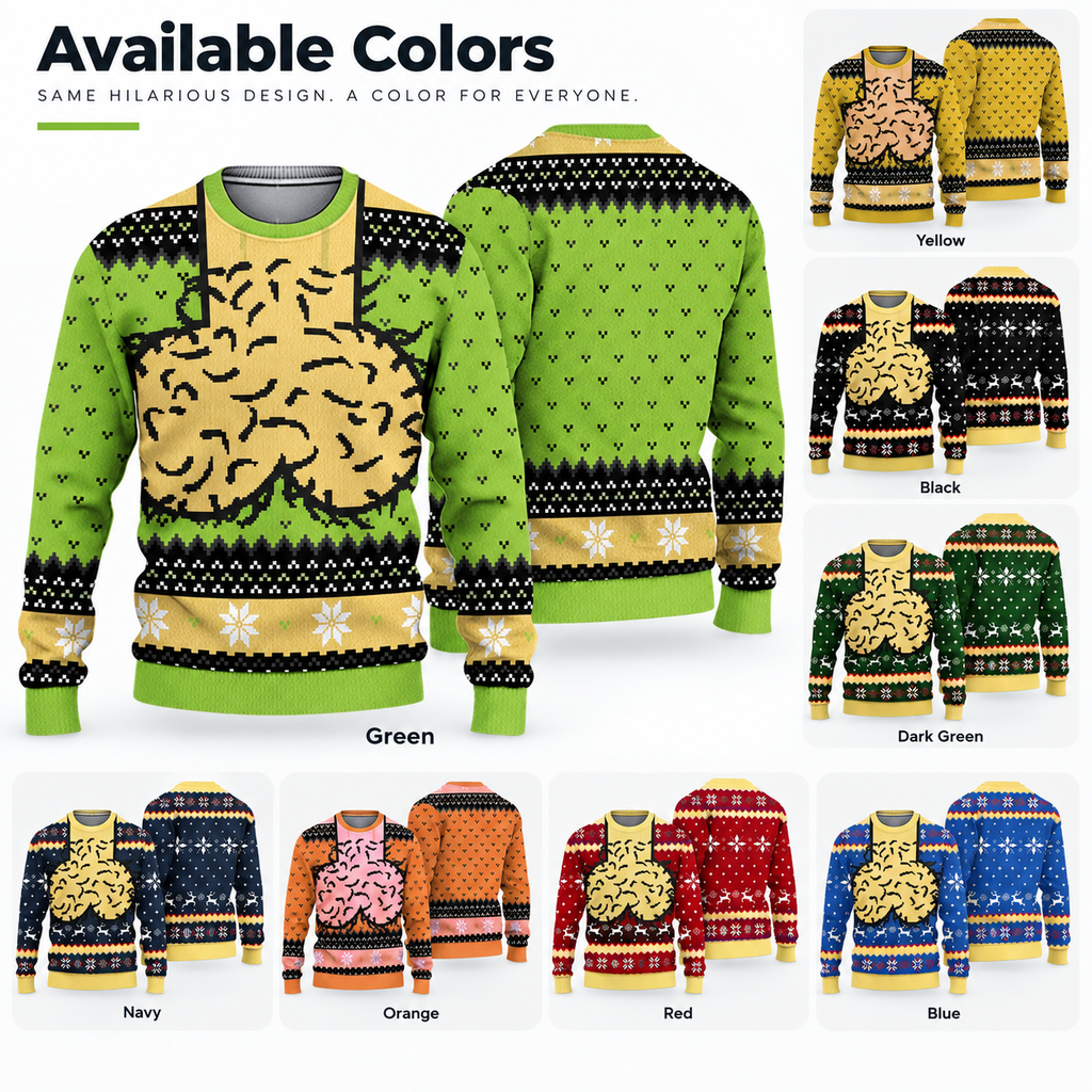 Funny Hairy Chest Christmas Sweater — A Holiday Gift for His Sense of Humor