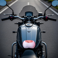 Motorcycle rider crotch protection pad