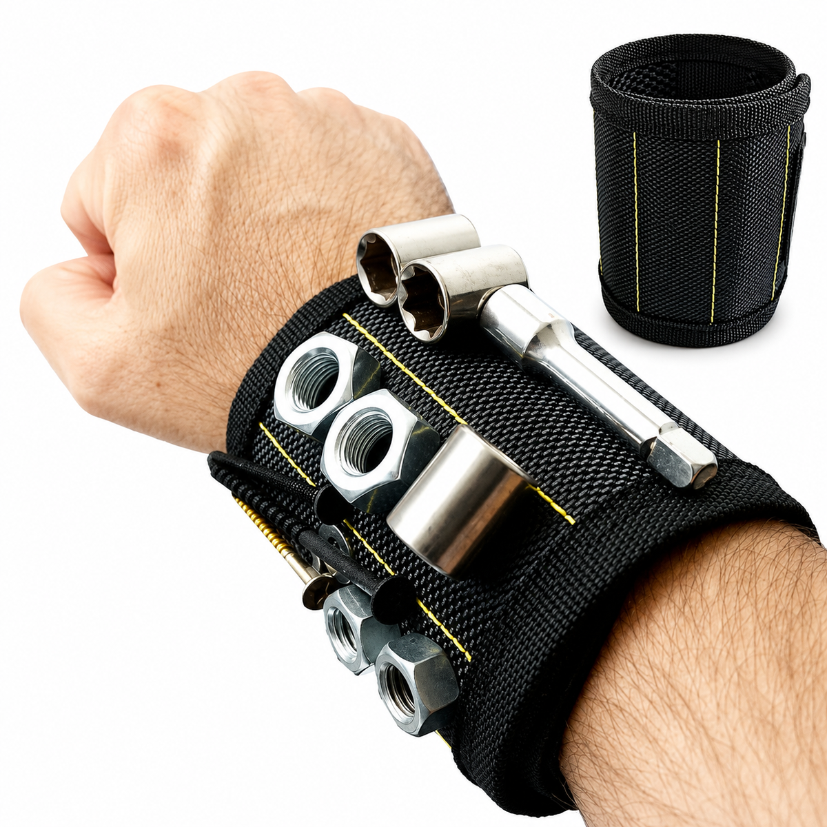 Magnetic Tool Wristband — Keep Small Hardware Right Where You Need It