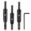 3-Piece Self-Centering Drill Bit Set — Start Every Hole Where You Want It