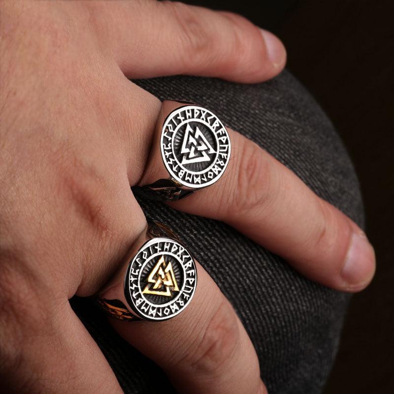 Valknut Viking Ring