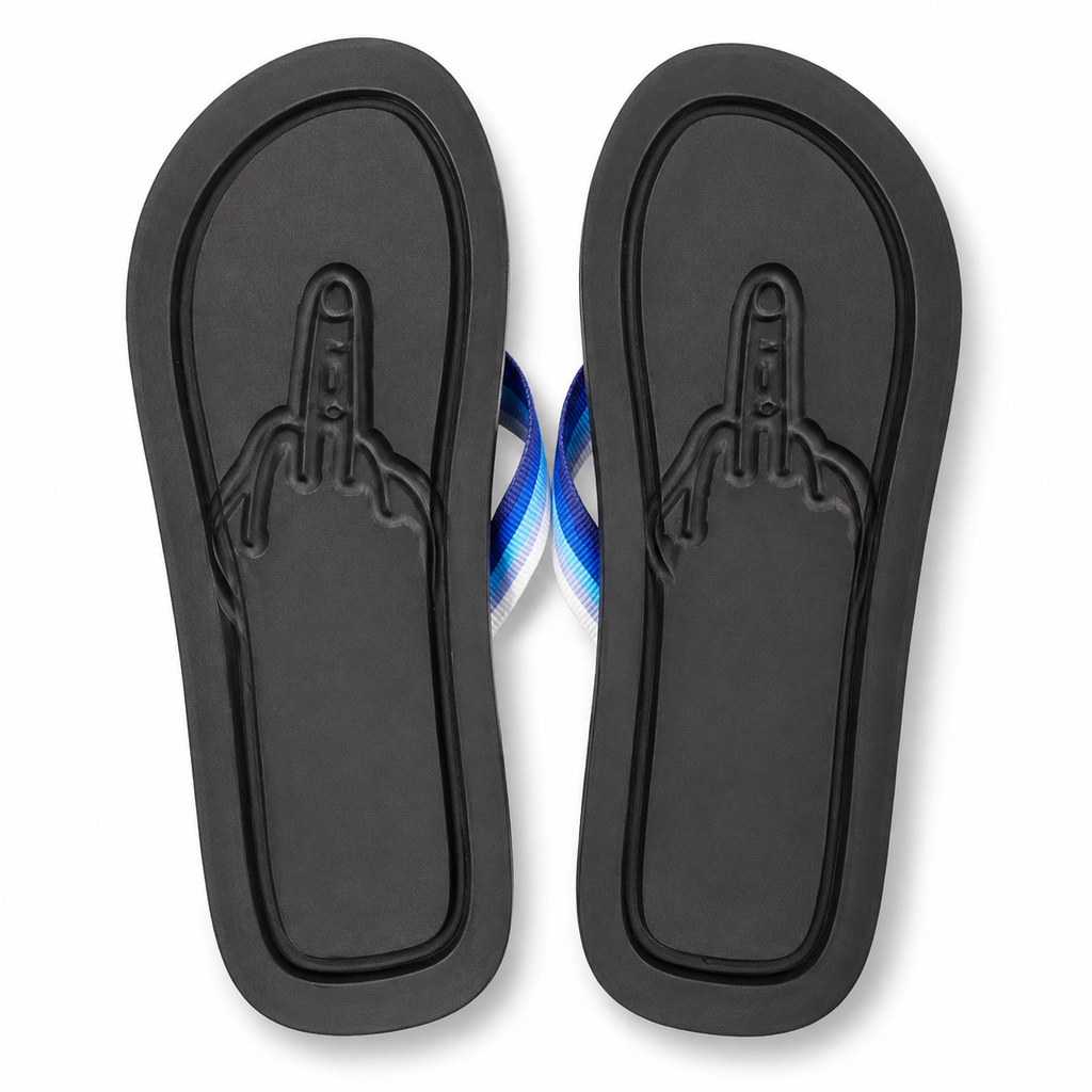 Novelty Footprint Flip-Flops