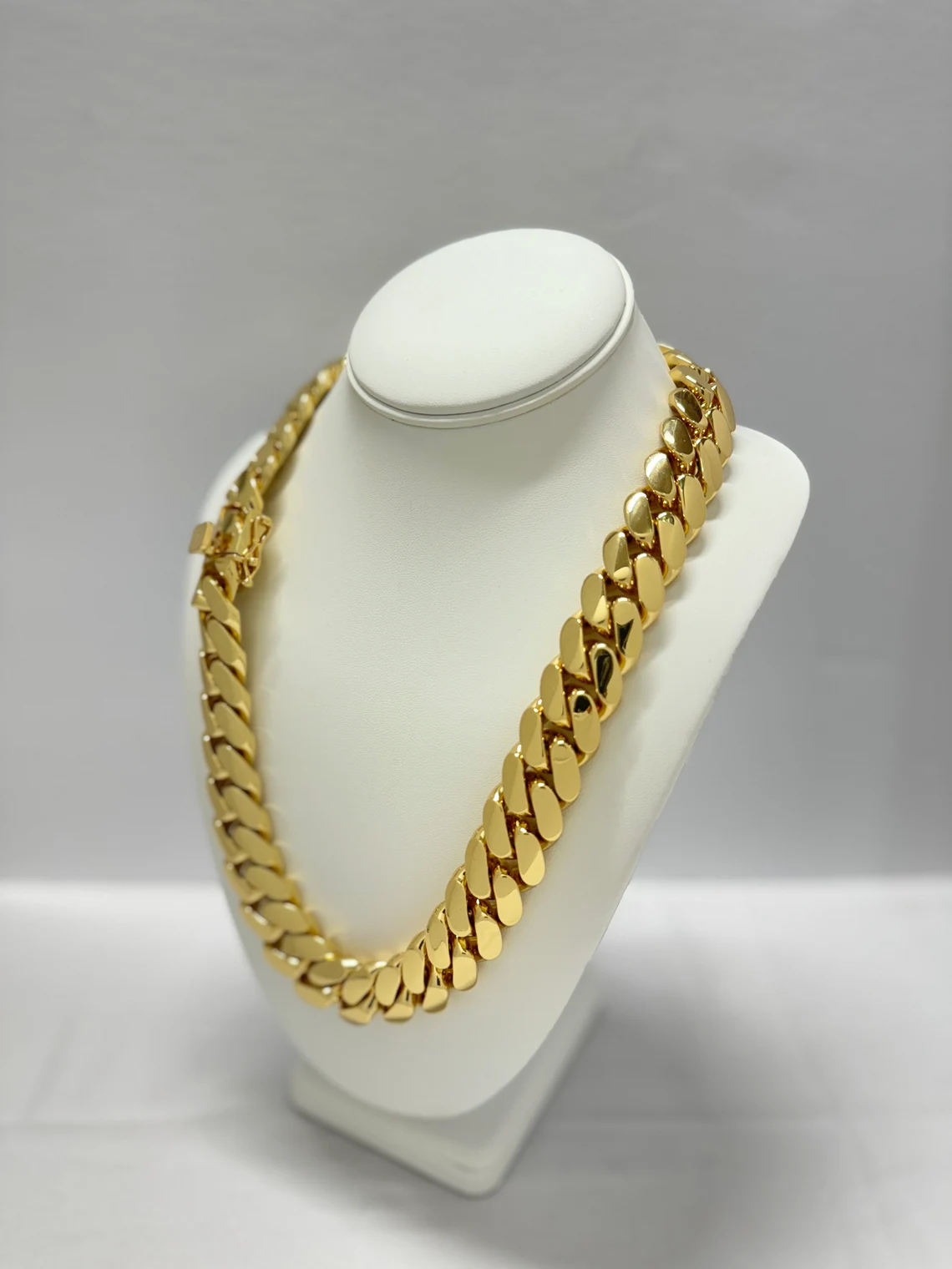12mm 18K Gold Cuban Chain and Bracelet Set