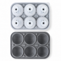 6-Cavity Baseball Ice Ball Mold