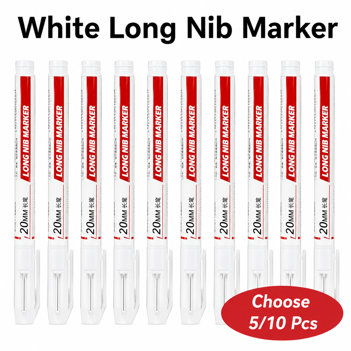 Long Nib Deep Hole Marker Set