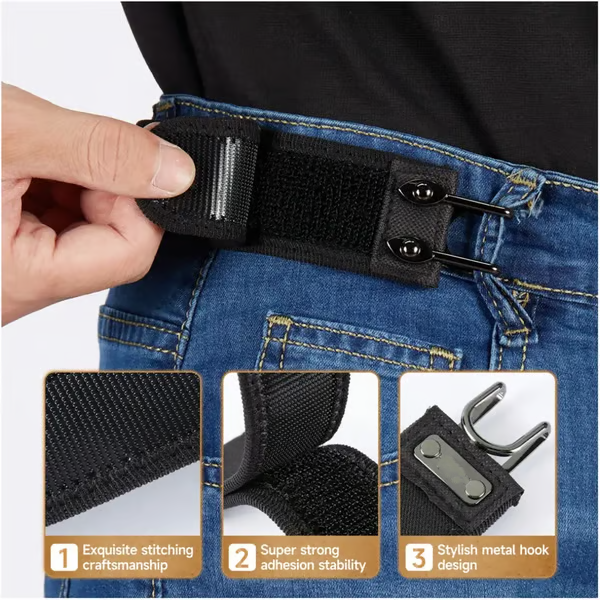 Adjustable Velcro belt without buckle