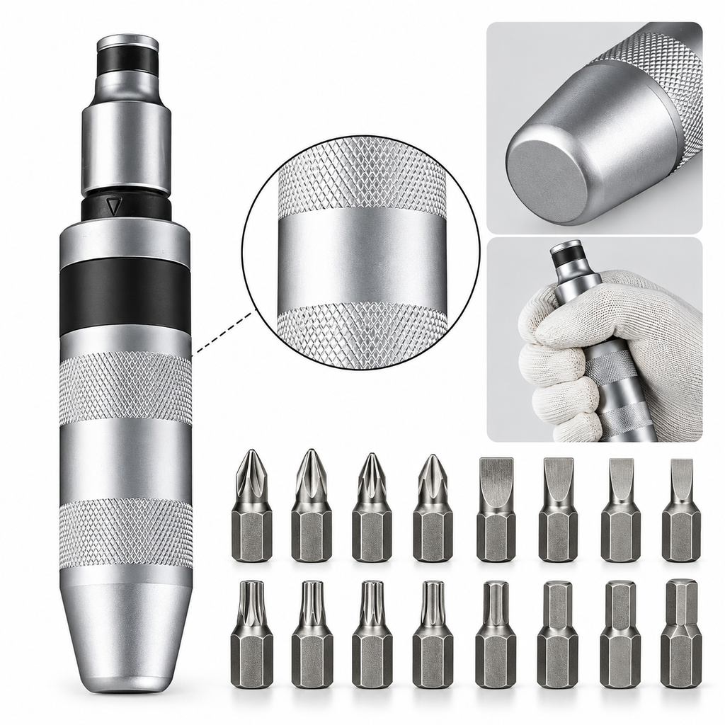 Manual Impact Screwdriver Set — Help Break Stubborn Screws Loose