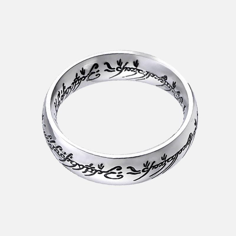 Exquisite Engraved Stainless Steel Ring